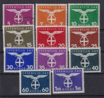 NORWAY 1942 - MLH - Mi# 44-54 - Service Stamps - Officials