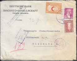 Turkey Registered Cover Front Mailed To Germany 1931 - Covers & Documents
