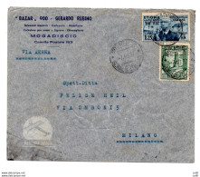 Etiopia - Vitt. Emanuele III. Lire 1,25 + Somalia N. 218 Su Busta - Etiopía