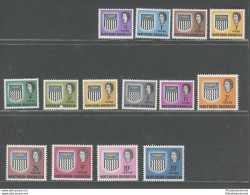 1963 Northern Rhodesia, Stanley Gibbons N. 75/88, Serie Di 14 Valori - MNH** - Andere & Zonder Classificatie