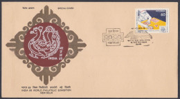 Inde India 1989 Special Cover World Philatelic Exhibition, Peacock, Bird, Birds, Youth Day, Pictorial Postmark - Brieven En Documenten