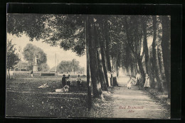 AK Bad Bramstedt, Allee Mit Rolanddenkmal  - Bad Bramstedt