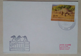 Australie - Enveloppe Premier Jour Avec Timbre Thème Dinosaure (1984) - Mint Stamps