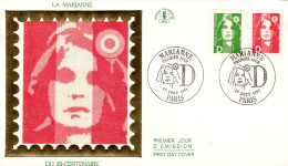 FDC 1991 MARIANNE DE BRIAT - 1990-1999