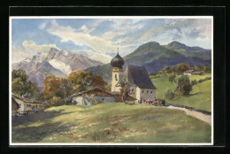Künstler-AK Edward Theodore Compton: Auer Kirche, Panorama  - Compton, E.T.