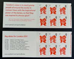 Great Britain United Kingdom 2012 Olympic Games London Olympics Logo Set Of Both Types Booklets MNH - Estate 2012: London