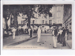 URIAGE-les-BAINS: Les Jeux De Boules - Très Bon état - Uriage