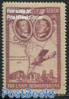 Spain 1930 Ibero-American Expo 1v, Lilacbrown, Mint NH, Transport - Various - Aircraft & Aviation - Maps - Ungebraucht