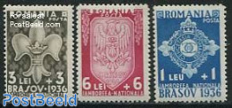 Romania 1936 Scouting 3v, Unused (hinged), Sport - Scouting - Ongebruikt