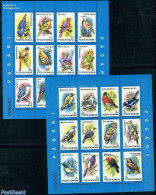 Romania 1991 Birds 2x12v M/s, Mint NH, Nature - Birds - Owls - Ongebruikt