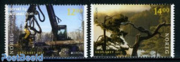 Norway 2011 Europa, Forests 2v, Mint NH, History - Nature - Europa (cept) - Trees & Forests - Neufs