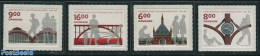 Denmark 2011 Copenhagen Central Station 4v S-a, Mint NH, Transport - Railways - Art - Architecture - Clocks - Unused Stamps