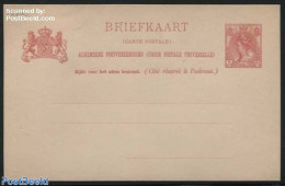 Netherlands 1901 Postcard 5c Rosered, Unused Postal Stationary - Briefe U. Dokumente