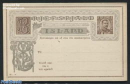 Iceland 1928 Reply Paid Postcard 8/8A, WM Wavelines, Unused Postal Stationary - Brieven En Documenten