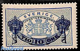 Sweden 1889 On Service 10o, Stamp Out Of Set, Unused (hinged) - Sonstige & Ohne Zuordnung