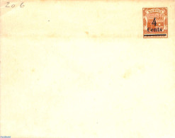 Mauritius 1898 Envelope 4c On 36c (134x107mm), Unused Postal Stationary - Mauritius (1968-...)