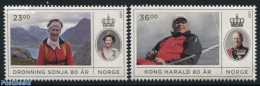 Norway 2017 Royal Couple 80 Years 2v S-a, Mint NH, History - Kings & Queens (Royalty) - Nuovi