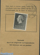 Netherlands 1955 Postbox Card With Nvph No.639, Postal History, History - Kings & Queens (Royalty) - Covers & Documents