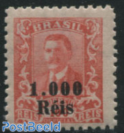 Brazil 1928 1000 On 100R, Stamp Out Of Set, Mint NH - Neufs