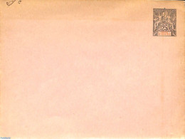 Ivory Coast 1892 Envelope 25c, 146x112mm, Unused Postal Stationary - Briefe U. Dokumente