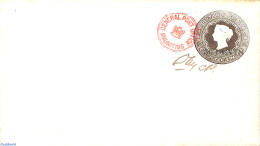 Mauritius 1891 Envelope 50 CENTS On 8c, Unused Postal Stationary - Mauricio (1968-...)