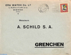 Switzerland 1925 Envelope To Grenchen , Postal History - Storia Postale