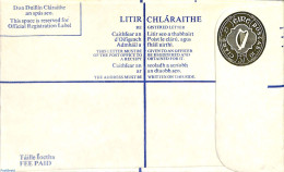 Ireland 1978 Registered Letter Envelope37p (7.20 In Text), Unused Postal Stationary - Brieven En Documenten