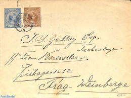 Netherlands 1897 Cover From Rotterdam To Prag-Weinberge , Postal History - Brieven En Documenten