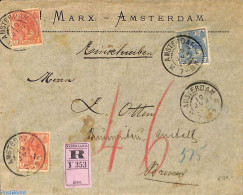Netherlands 1934 Registered Cover From Amsterdam To Bremen, See Both Postmarks. , Postal History - Otros & Sin Clasificación