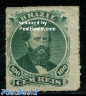 Brazil 1876 100R, Stamp Out Of Set, Without Gum, Unused (hinged) - Nuevos