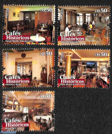 Portugal 2017 Historical Cafés 5v, Mint NH - Unused Stamps