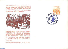Yugoslavia 1977 Chess Even Smed. Palanka, Postal History - Covers & Documents
