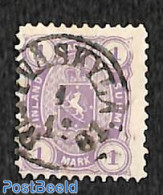 Finland 1875 1M, Perf. 11, Used, Used Stamps - Gebraucht