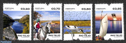 Portugal 2018 Rio Tejo 4v, Mint NH, Nature - Transport - Birds - Horses - Ships And Boats - Neufs