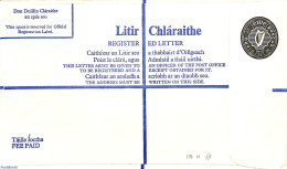 Ireland 1978 Registered Letter 37p, Unused Postal Stationary - Lettres & Documents