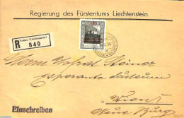 Liechtenstein 1936 Official Mail With Mi.No. D7A, Postal History - Brieven En Documenten