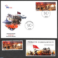 Türkiye 2018 Folder Zafer Bayrami 1v+ S/s + Fdc, Mint NH - Andere & Zonder Classificatie