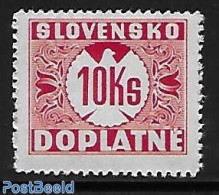 Slovakia 1939 Postage Due 1v., Mint NH - Other & Unclassified