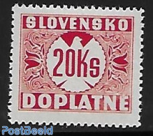 Slovakia 1939 Postage Due 1v., Mint NH - Sonstige & Ohne Zuordnung