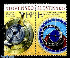 Slovakia 2019 Joint Issue With Slovenia 2v [:], Mint NH, Science - Various - Astronomy - Weights & Measures - Joint Is.. - Ungebraucht