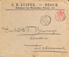 Netherlands 1902 Commercial Letter G.H. Kuiper From BEDUM To Dedemsvaart (kleinrond), Postal History - Brieven En Documenten