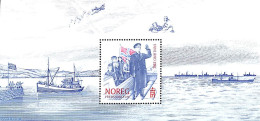 Norway 2020 75 Years Peace S/s, Mint NH, History - Transport - Kings & Queens (Royalty) - World War II - Ships And Boats - Neufs