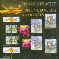 Belgium 2023 Splendor Spiders M/s, Mint NH, Nature - Animals (others & Mixed) - Ongebruikt