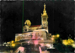 13 - Marseille - Notre Dame De La Garde - Vue De Nuit - CPM - Voir Scans Recto-Verso - Notre-Dame De La Garde, Ascenseur