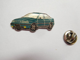 Beau Pin's , Auto Fiat Tempra , Fond Argent , Verso Granité - Fiat