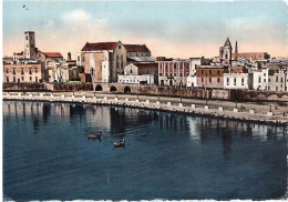 CARTOLINA BARI LUNGOMARE CON ANNULLO TARGHETTA LAVORO ITALIANO - Bari