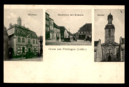 57 - PUTTELANGE - PUTTLINGEN - RATHAUS - MARKTPLATZ MIT BRUNNEN - KIRCHE - Puttelange