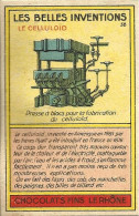 Chromo Les Belles Inventions - Publicité Chocolat Le Rhône - Le Celluloïd - Autres Appareils