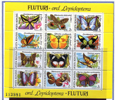 Roumanie ** Blocs 213/214 - Papillons - Unused Stamps
