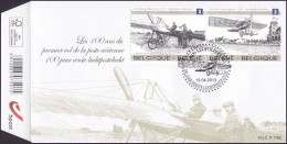 FDC (4333/4334) - Les 100 Ans Du 1er Vol De La Poste Aérienne/100 Jaar Eerste Luchtpostvlucht/100 Jahre Erster Luftpostf - 2011-2014